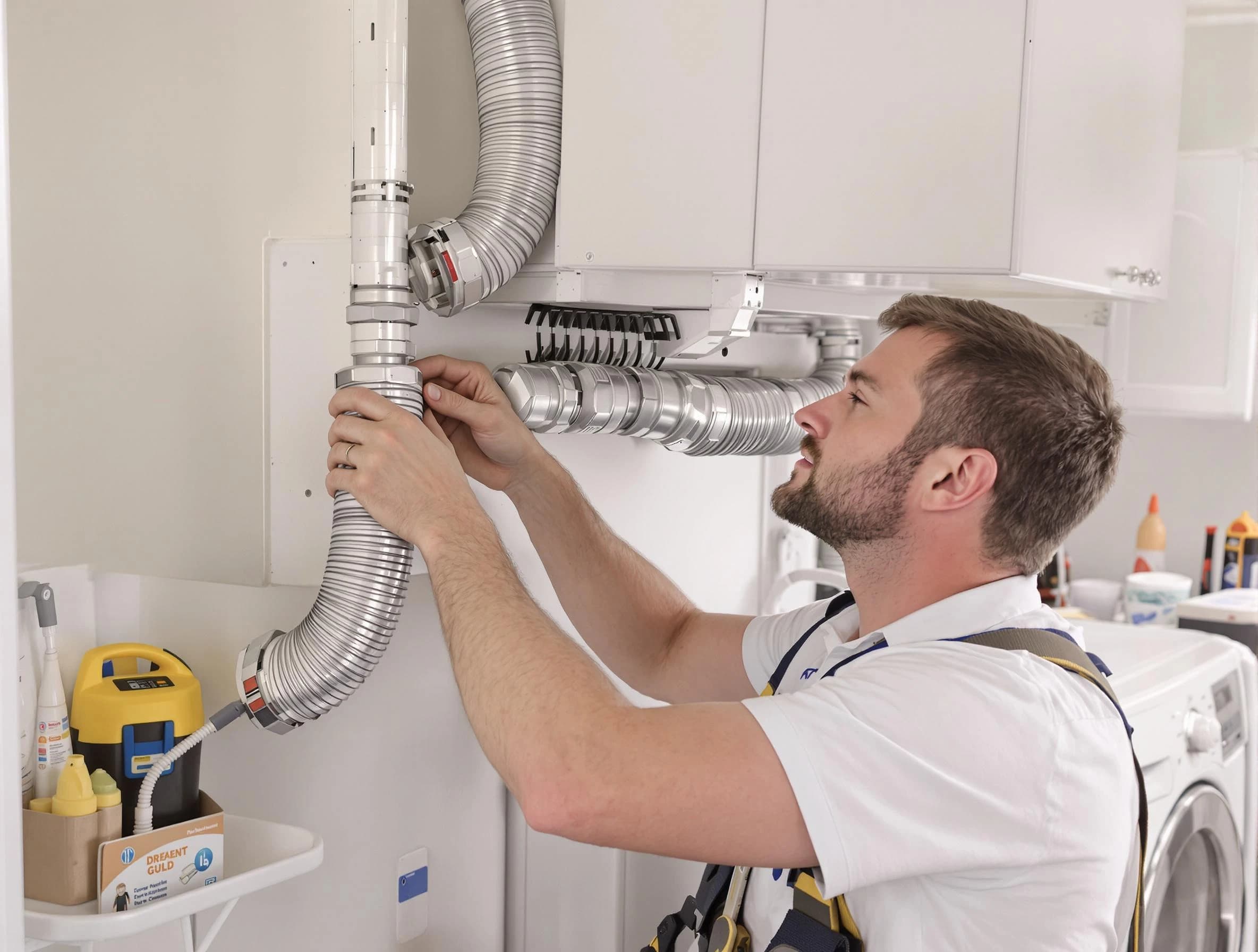 Professional dryer vent repair and installation by Chino Dryer Vent Cleaning in Chino