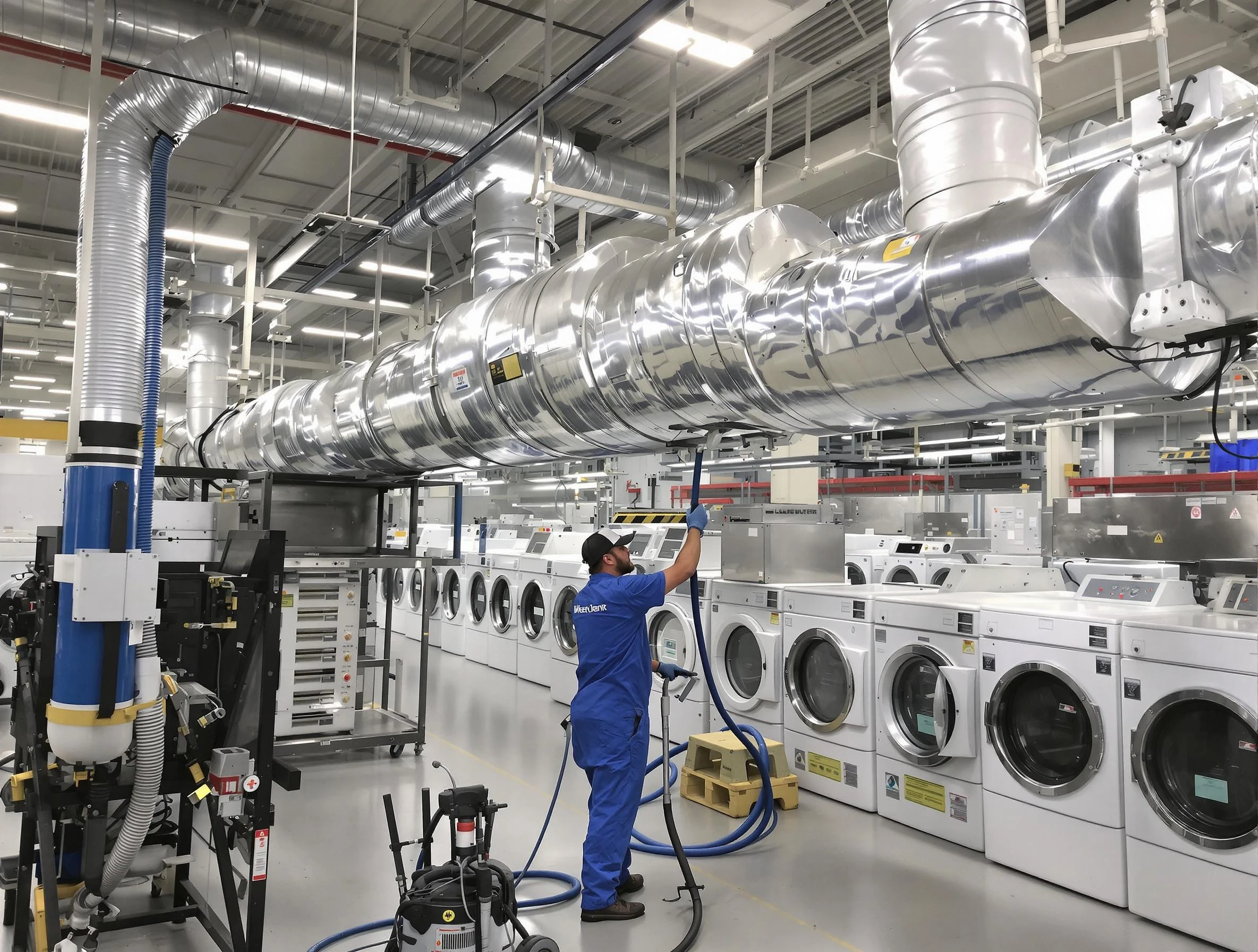 Chino Dryer Vent Cleaning team performing heavy-duty industrial dryer vent cleaning in Chino